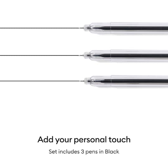 Cricut® 0.3mm Black Extra Fine Point Pens, 3ct. + Adapter